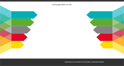 Desktop Screenshot of kenyapower.co.ke